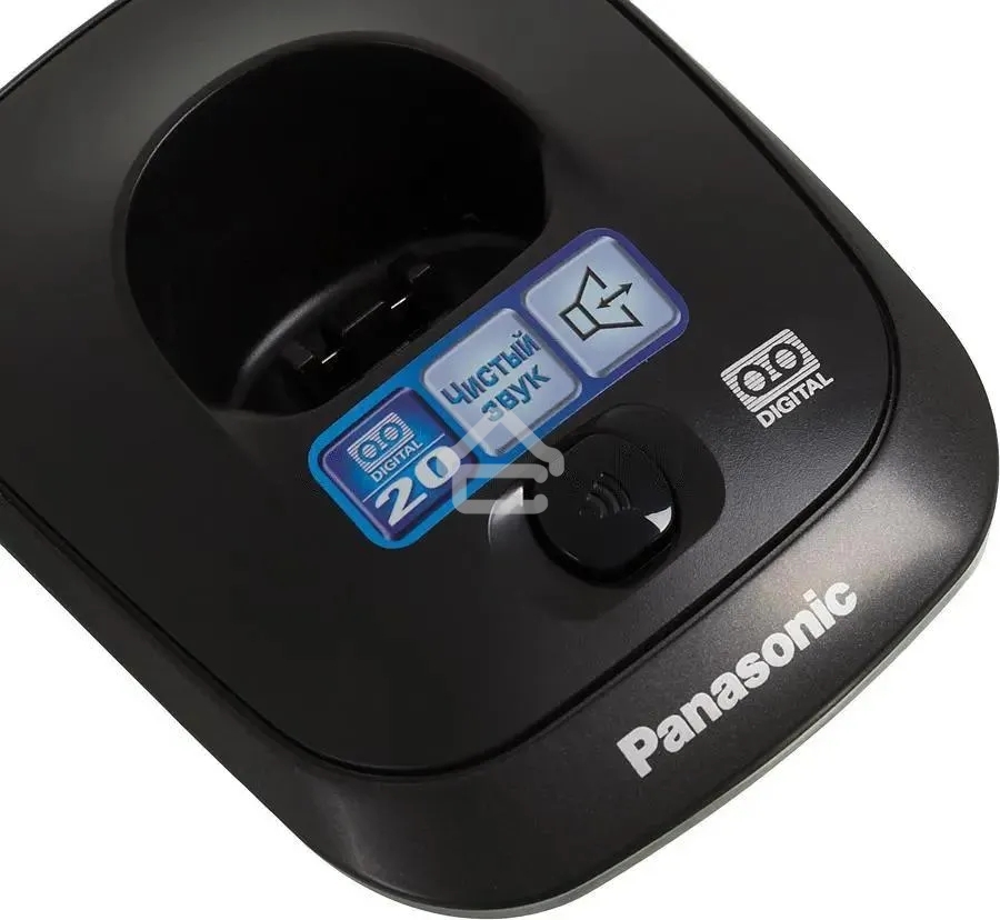 Телефон беспроводной (DECT) Panasonic KX-TG2521RUT (титан) АОН, Caller ID,спикерфон,голосовой АОН,полифония,цифровой автоответчик