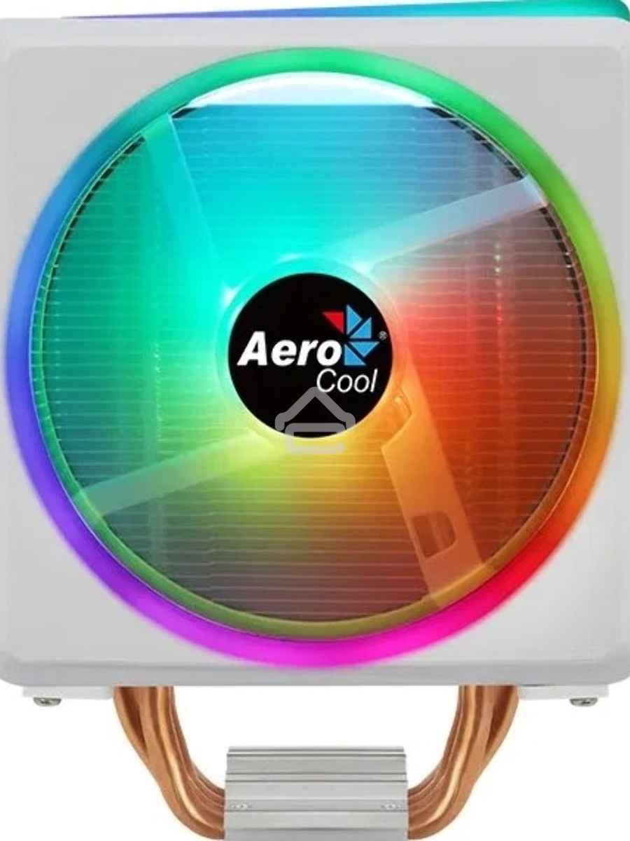 Кулер для процессора AeroCool / Formula Cylon 4F белый, 120 мм, алюминий/медь, 1800 об/мин, 26 дБ, 4 pin, 145 Вт, 160 мм