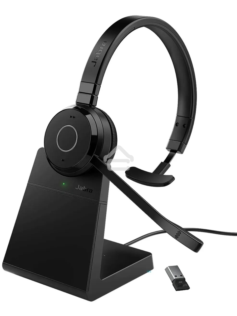 Беспроводная гарнитура Jabra Evolve 65 TE, Link 390a MS Mono Stand (PN: 6693-833-399) 