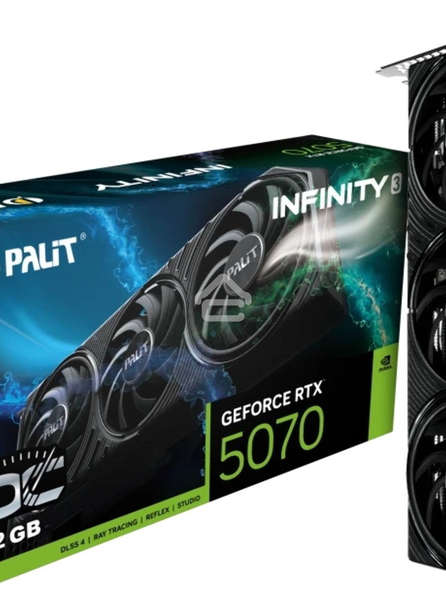 Видеокарта Palit RTX5070 INFINITY 3 OC 12GB GDDR7 192bit 3-DP HDMI