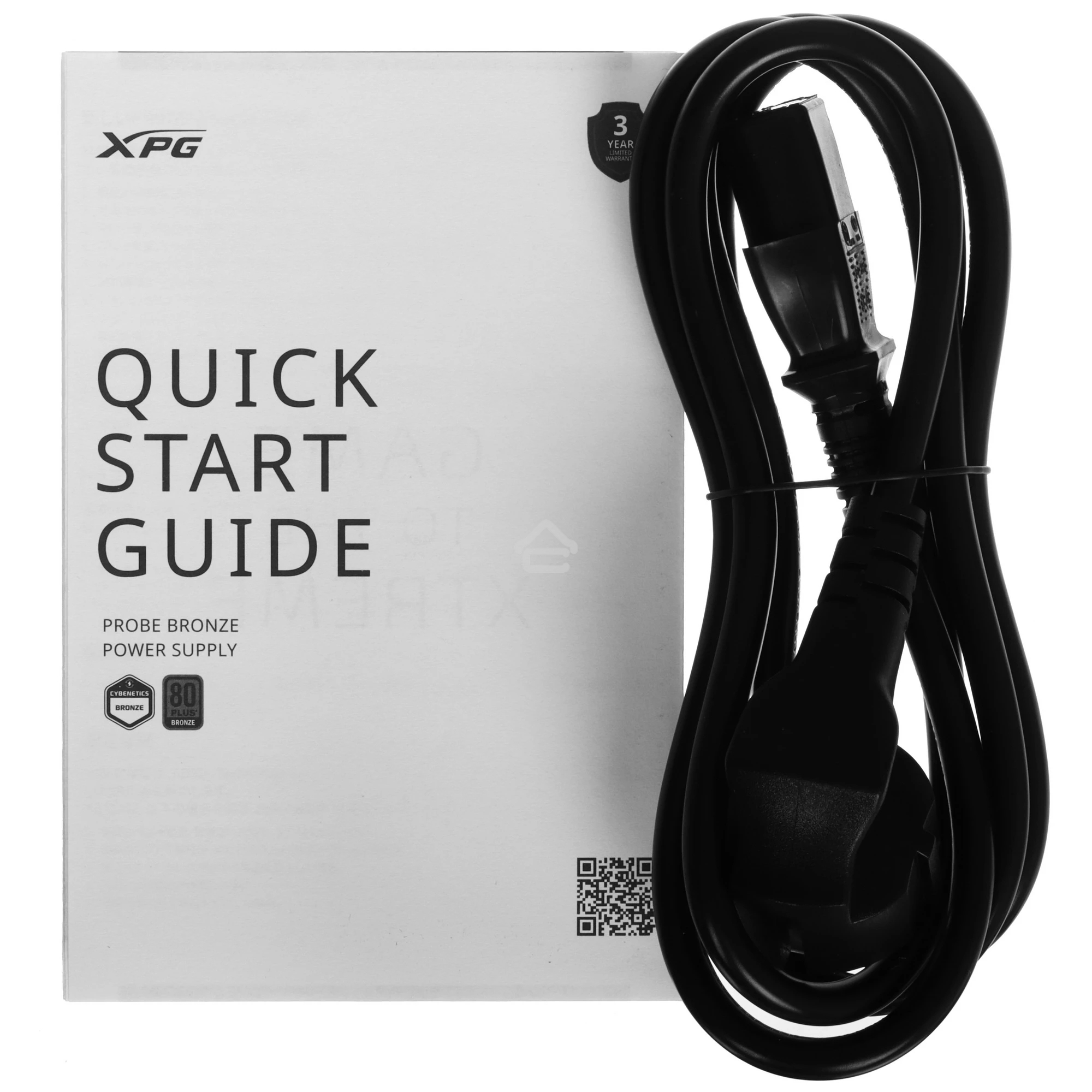 Блок питания ADATA XPG PROBE600B-BKCEU, 600Вт, 80 PLUS Bronze, 120мм, черный