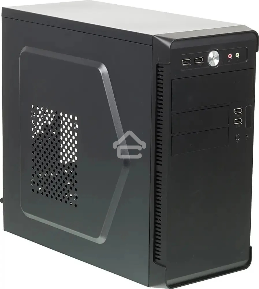 Компьютерный корпус Accord ACC-B022 черный без БП mATX 1x80mm 1x92mm 2x120mm 4xUSB2.0 audio