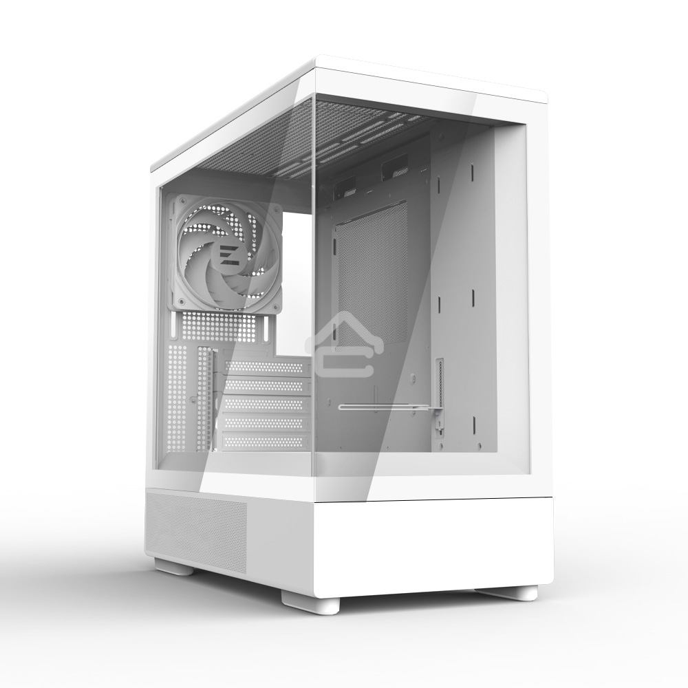 Компьютерный корпус ZALMAN P10, MATX, белый, WINDOW, 2x3.5