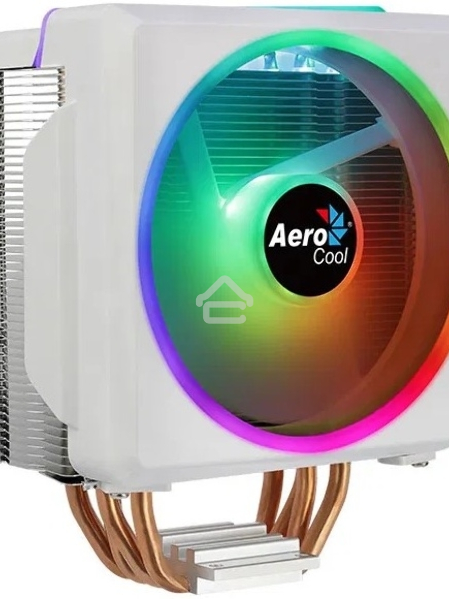 Кулер для процессора AeroCool / Formula Cylon 4F белый, 120 мм, алюминий/медь, 1800 об/мин, 26 дБ, 4 pin, 145 Вт, 160 мм