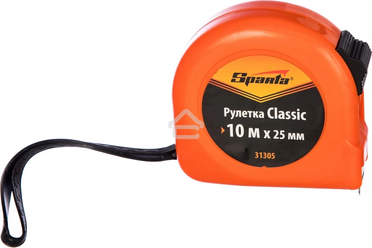 Рулетка Sparta Classic, 10 м х 25 мм, пластиковый корпус
