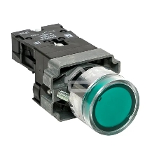 Кнопка BA31 с подсветкой 230В зел. NO IP65 PROxima EKF xb2-bw31-230-65