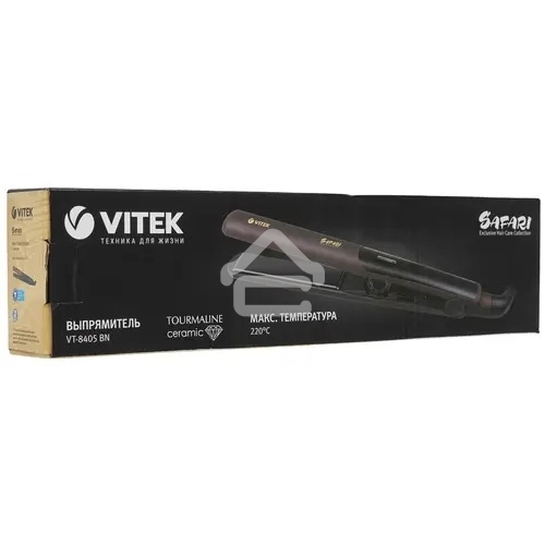 Выпрямитель Vitek Safari VT-8405, 48Вт коричневый макс.темп.:230С покрытие:керамико-турмалиновое