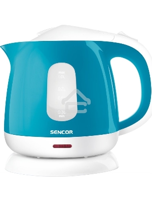 Чайник электрический Sencor SWK 1017TQ 1 л, 1100 Вт, голубой