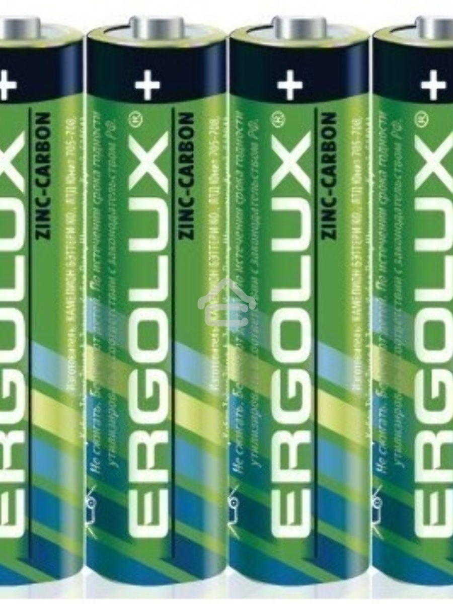 Мизинчиковая батарейка Ergolux R 03 SR10 (R03 SR10, ААА 1.5В)(10 шт. в уп-ке)
