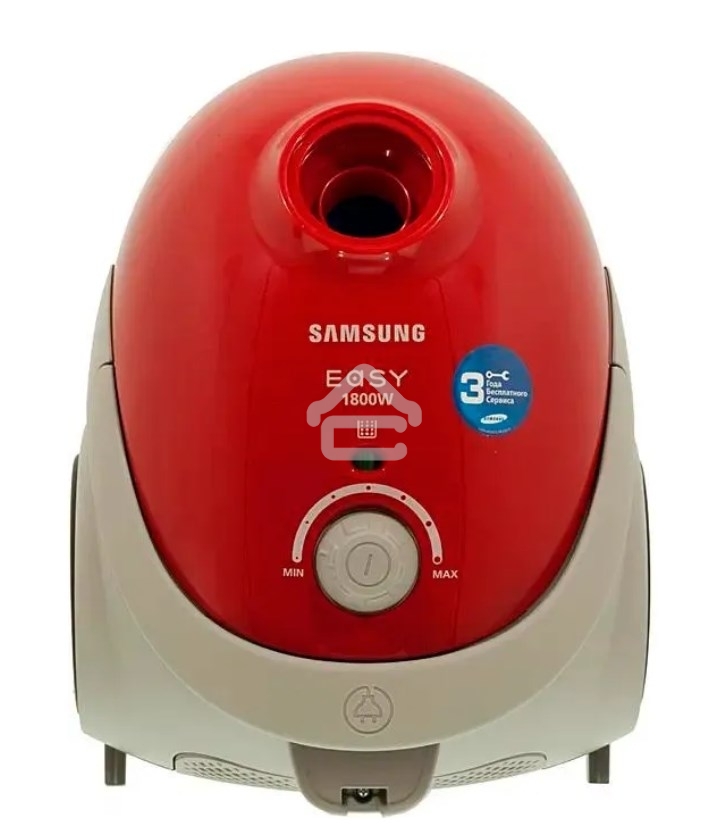 Пылесос Samsung VCC5251V3R 1800Вт, красный 410/1800 Вт, уборка сухая, пылесборник мешок, контейнер 2л
