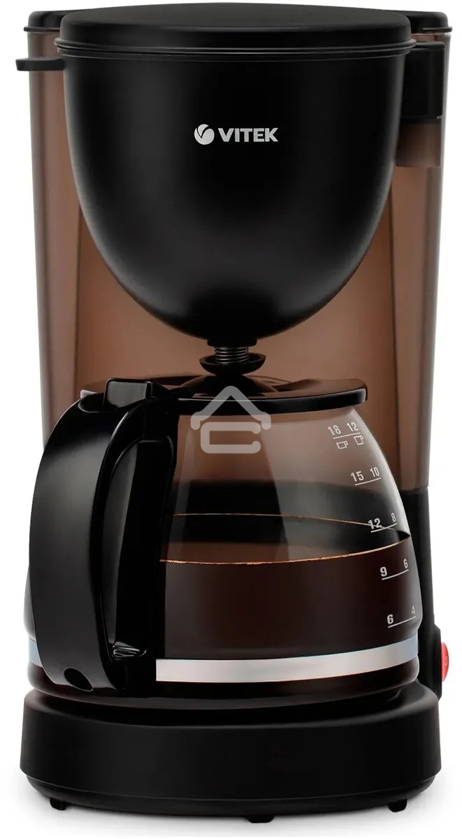 Кофеварка капельная Vitek Prive VT-8380 черный, исп. кофе - молотый, 1.25 л, 600 Вт
