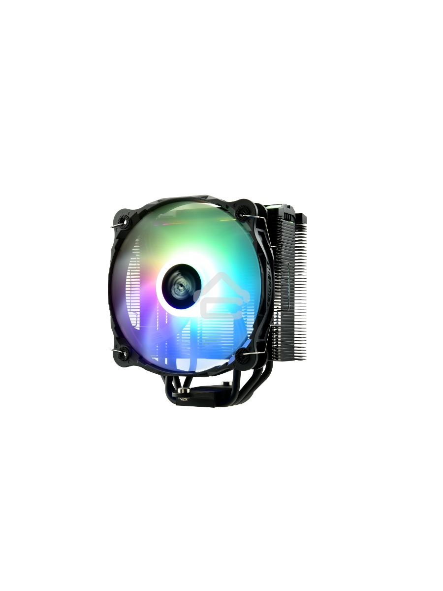 Кулер для процессора Enermax F40 ARGB Edition черный, 140 мм, алюминий/медь, 1200 об/мин, 23 дБ, 4 pin, 200 Вт, 158 мм