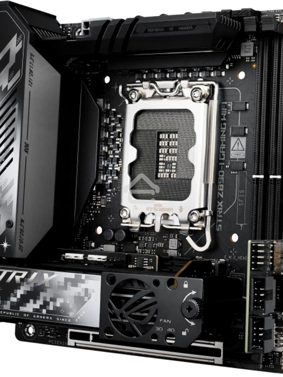 Материнская плата ASUS ROG STRIX Z890-I GAMING WIFI, LGA1851, Intel Z890, 2xDDR5, 2xSATA, 2xM.2, 1xPCI-E 5.0 x16, 1xHDMI, 2xThunderbolt 4, 1x2.5Gb LAN, 9xUSB-A, 1xUSB-C, 5.1, Mini-ITX