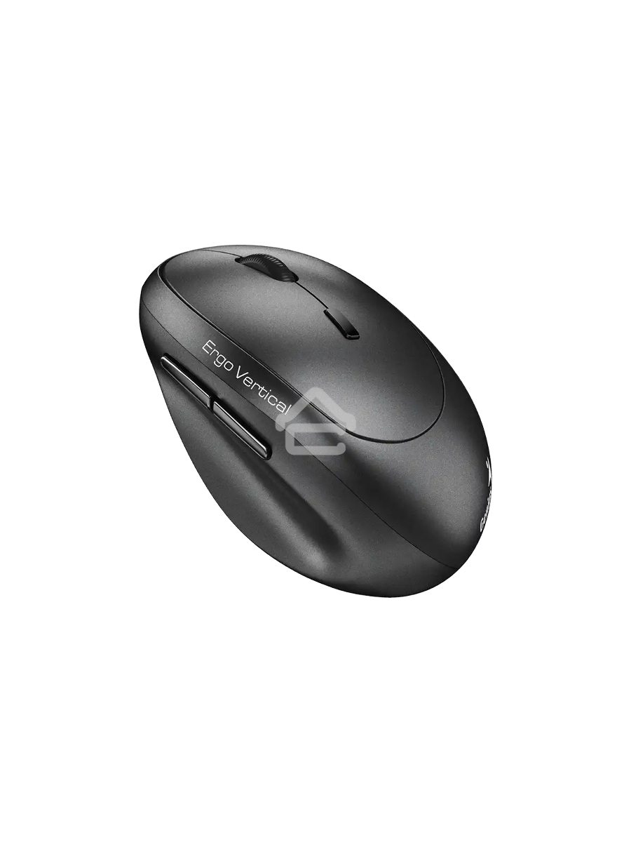 Мышь беспроводная Genius Genius Ergo 8350S /Вертикальная/бесшумная/1200-1600-2400 dpi/BlueEye/6 кнопок/USB-приемник/Bluetooth+2,4 ГГц/батарея AA/темно-серый (31030041400)
