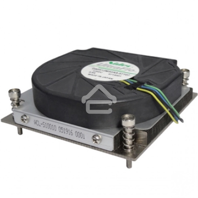 Кулер серверный Ablecom ACL-S10010 серебристый, 80 мм, алюминий/медь, 5000 об/мин, 47.5 дБ, 4 pin, 175 Вт, 27.6 мм