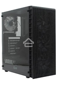 Компьютерный корпус Powercase Mistral Z4С Mesh LED, Tempered Glass, 4x 120mm 5-color fan, чёрный, ATX  (CMIZ4C-L4)