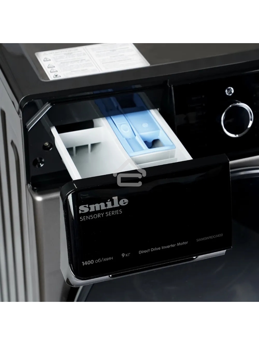 Стиральная машина Smile SWMSW9DG1400 серый, загрузка фронтальная 9 кг, 1400 об/мин, класс: А+++