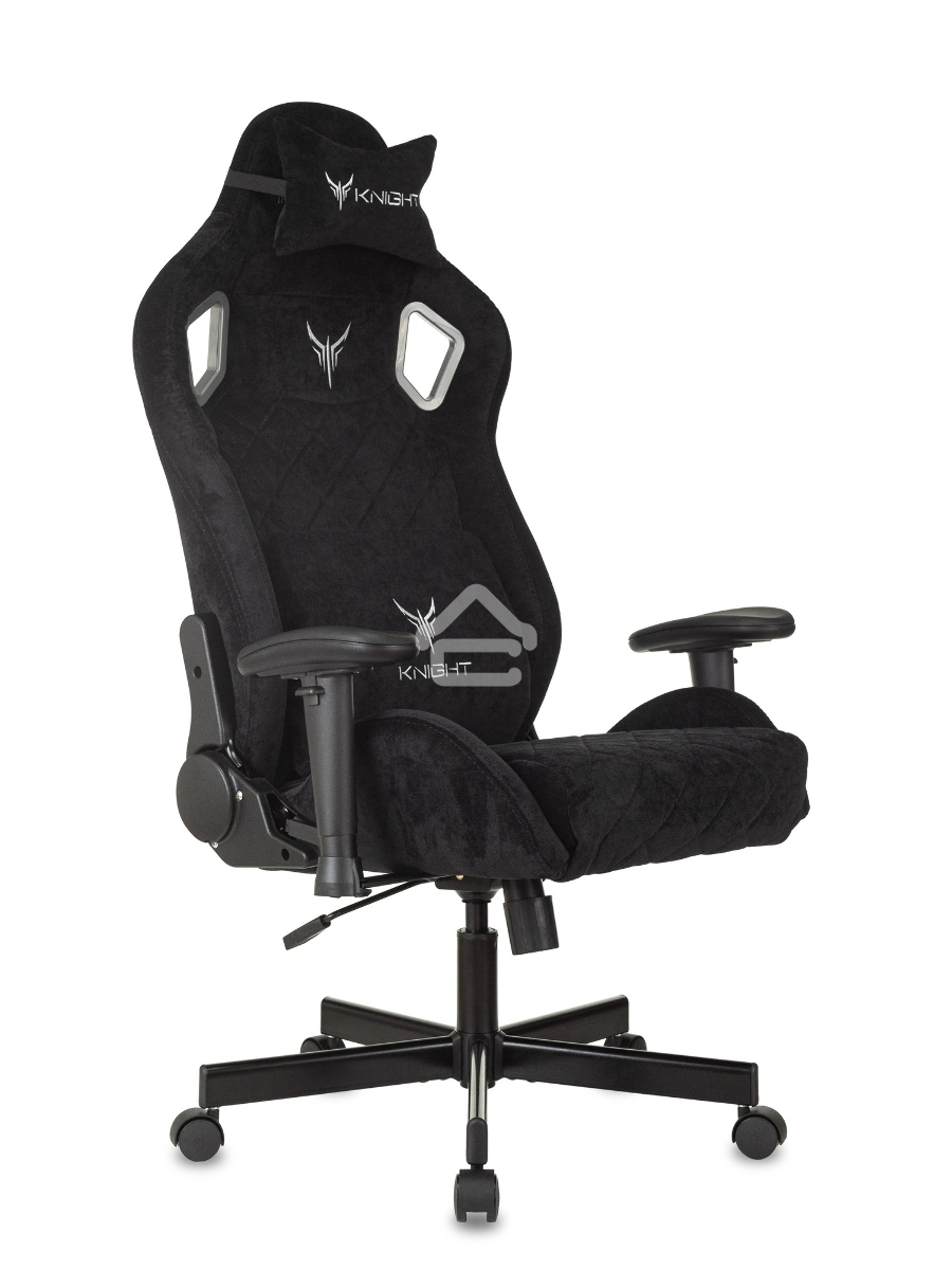 Кресло игровое Knight Outrider Light-20 черный с подголов. крестовина металл
