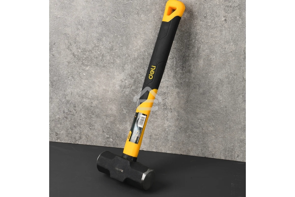 Кувалда Deli DL447003 1,36кг, рукоятка из высокопрочного стекловолокна