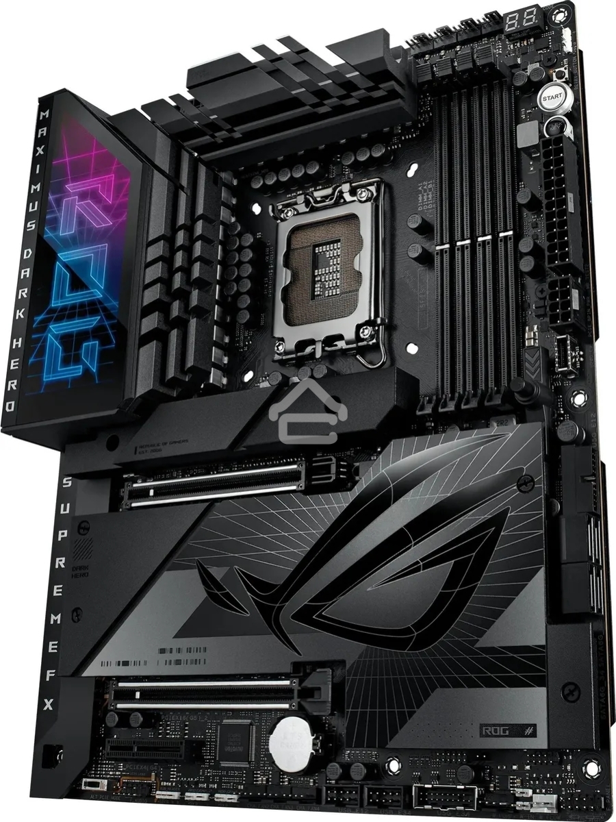 Материнская плата ASUS ROG MAXIMUS Z790 DARK HERO, LGA 1700, Intel Z790, 4xDDR5, 4xSATA, 5xM.2, 1xPCIe 5.0 x8, 1xPCIe 5.0 x16, 1xHDMI, 2xUSB-C 3.2 Gen 2, 1x 2.5Gb LAN, 4xUSB-A 3.2 Gen 1, 5xUSB-A 3.2 Gen 2, 5x3.5 мм, 7.1, Standard-ATX