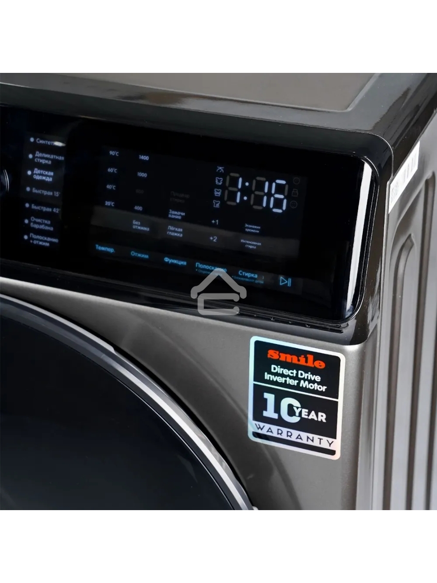 Стиральная машина Smile SWMSW9DG1400 серый, загрузка фронтальная 9 кг, 1400 об/мин, класс: А+++