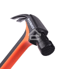Молоток-гвоздодер Patriot NHF 450 L, кругл.боек 450 гр, 50-58 HRC, fiberglas+TPR рукоять, малый вес, компактный размер, антивибрацион.система, магнитный гвоздодержатель, покрытием PTFE (Teflon), 650 гр, 400 мм