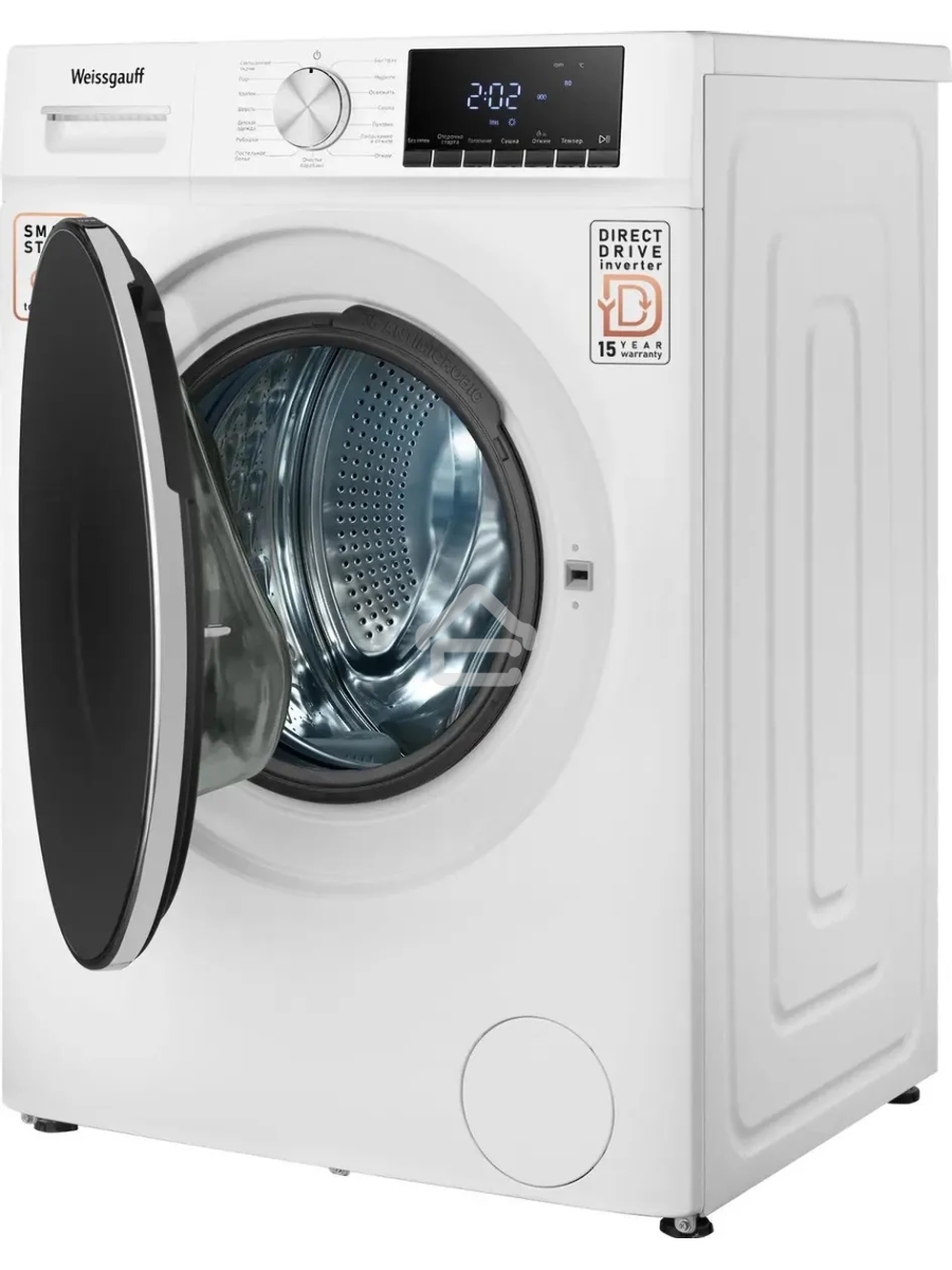 Стирально-сушильная машина Weissgauff WMD 58411 Direct Drive Inverter Premium Steam (432267) белый, фронтальная загрузка 11 кг, 1400 об/мин, класс:A+++