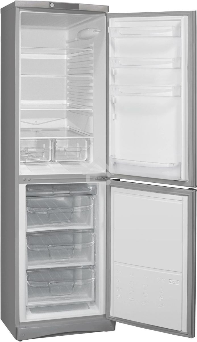 Холодильник Indesit ES 20 GA серебристый двухкамерный 233/108 л морозилка снизу, ручное размораживание