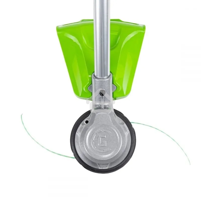 Триммер аккумуляторный GreenWorks GD82LTk5, 82V, 40 см, бесщеточный, с 1хАКБ 5 А·ч и ЗУ (2110607UB)