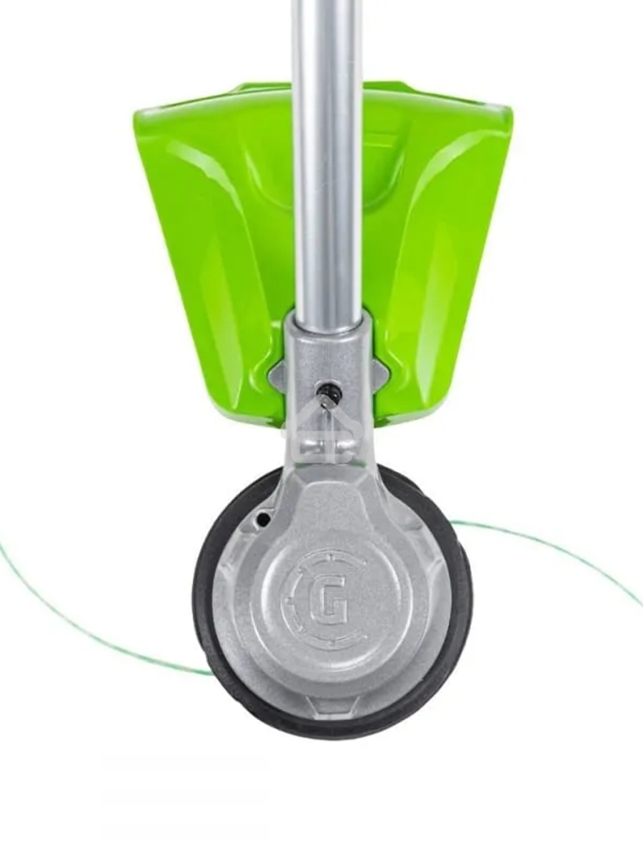 Триммер аккумуляторный GreenWorks GD82LTk5, 82V, 40 см, бесщеточный, с 1хАКБ 5 Ач и ЗУ (2110607UB)