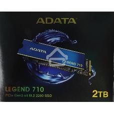 Накопитель SSD ADATA LEGEND 710, 2Tb, PCIe 3.0 x4, M.2 2280, NVMe, R/W 2400/1800, с радиатором