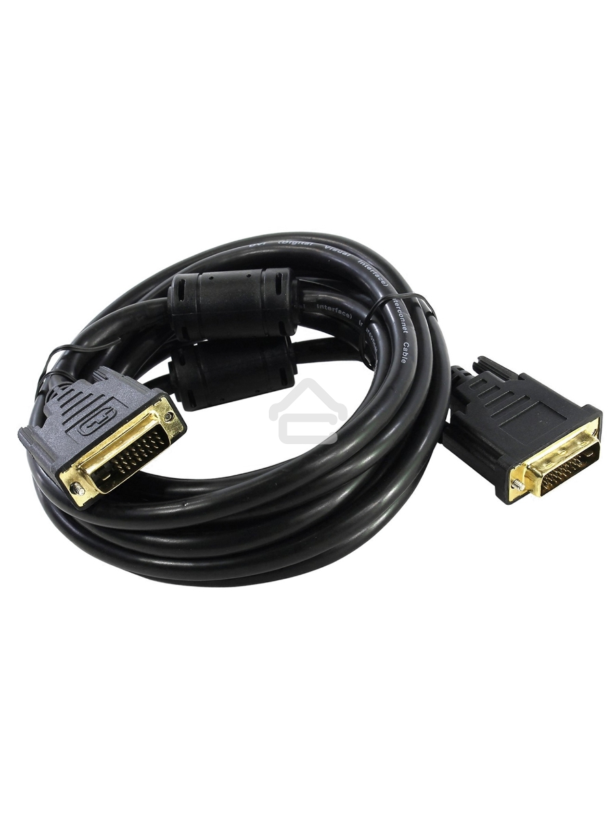 Кабель 5bites APC-096-020 DVI M / DVI M (24+1) double link, зол.разъемы, ферр.кольца, 2м.