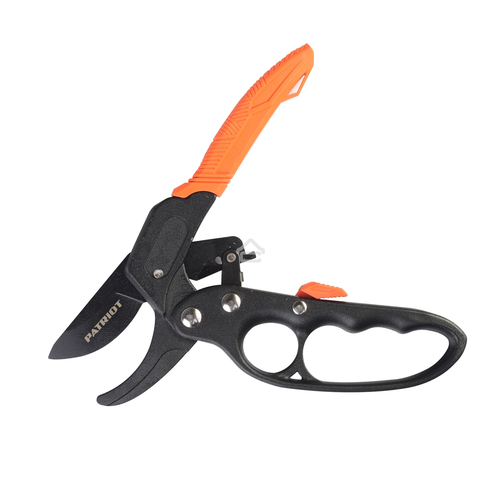 Секатор контактный PATRIOT PBP 205 R, наковаленка, храповый механизм, 205 мм