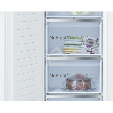 Встраиваемый морозильный шкаф Bosch GIN81AEF0U, белый, 212л, 5 ящиков