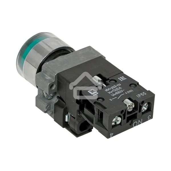 Кнопка BA31 с подсветкой 230В зел. NO IP65 PROxima EKF xb2-bw31-230-65