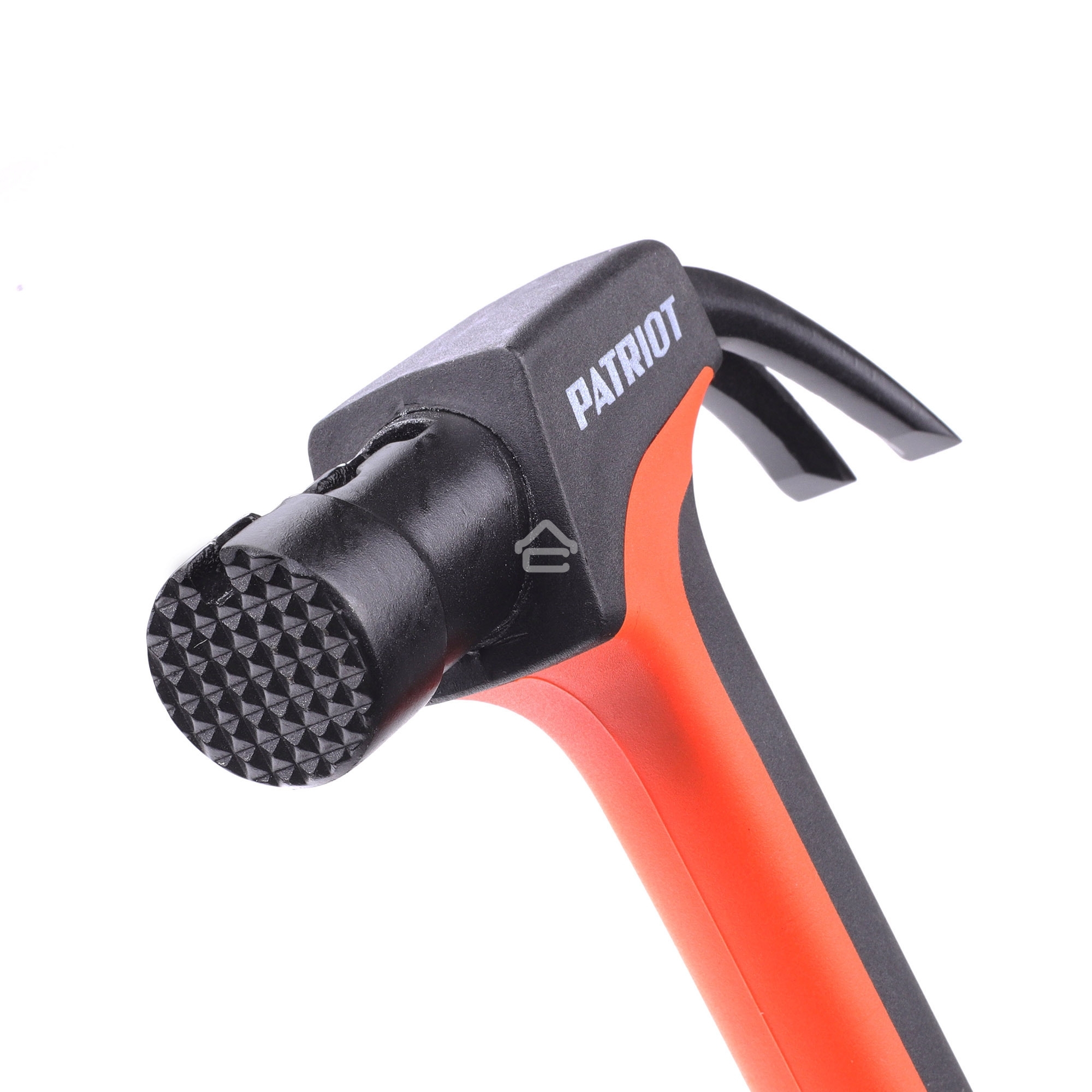 Молоток-гвоздодер Patriot NHF 450 L, кругл.боек 450 гр, 50-58 HRC, fiberglas+TPR рукоять, малый вес, компактный размер, антивибрацион.система, магнитный гвоздодержатель, покрытием PTFE (Teflon), 650 гр, 400 мм