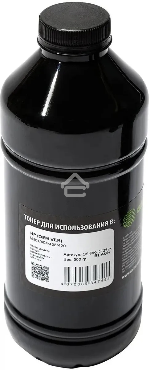Тонер Cactus CS-RK-CF259X черный флакон 300 гр. (в компл.:чип) для принтера HP (OEM VER) M304/404/428/429