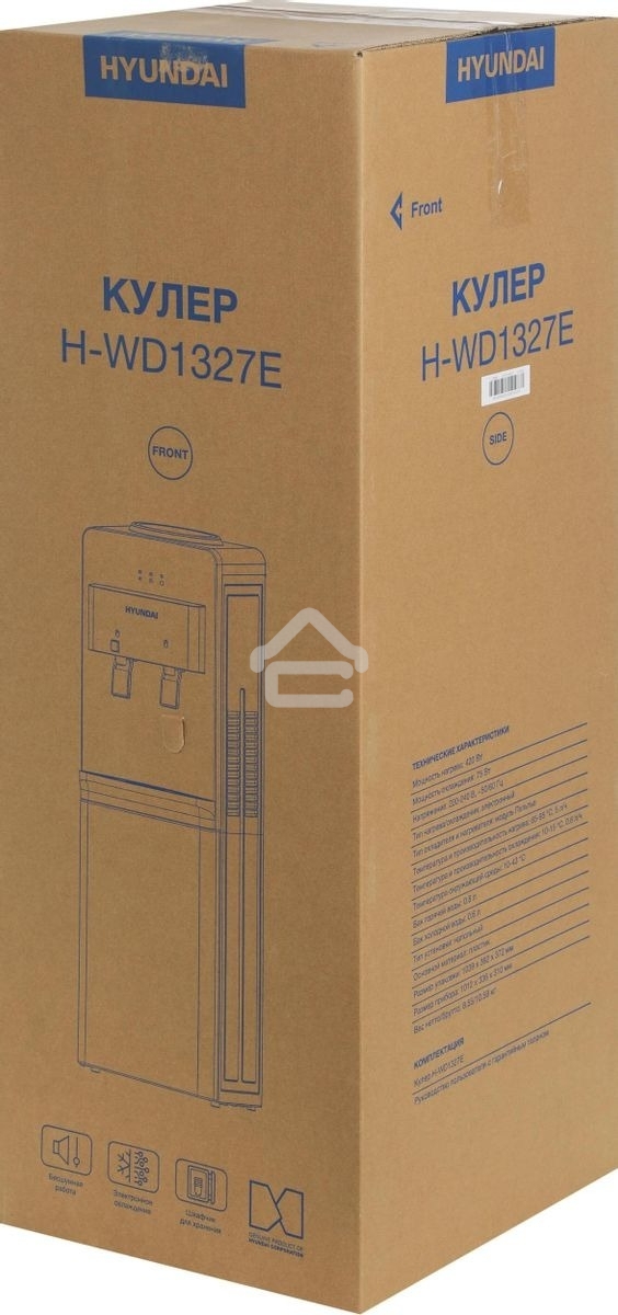 Кулер Hyundai H-WD1327E напольный электронный белый