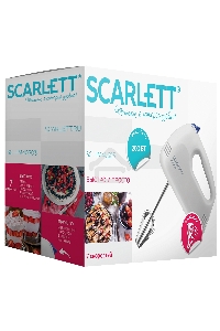 Миксер ручной Scarlett SC-HM40S03 200Вт белый/синий