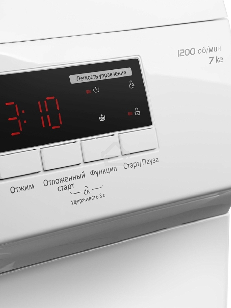 Стиральная машина Maunfeld MFWM127WH05 белый, загрузка фронтальная 7 кг, 1200 об/мин., класс: А+++