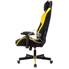 Кресло игровое Knight Neon черный/желтый соты эко.кожа с подголов. крестовина металл