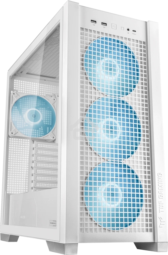 Компьютерный корпус ASUS TUF GAMING GT302 TG ARGb белый/GT302/ARGb FANS/WHT (90DC00I3-B19000)