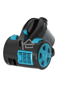 Пылесос Blackton Bt VC1802B черный/голубой, 350/1400 Вт, уборка сухая, пылесборник контейнер 2 л