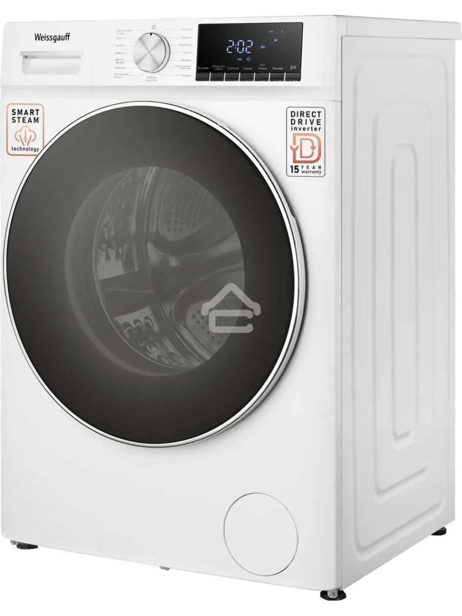 Стирально-сушильная машина Weissgauff WMD 58411 Direct Drive Inverter Premium Steam (432267) белый, фронтальная загрузка 11 кг, 1400 об/мин, класс:A+++