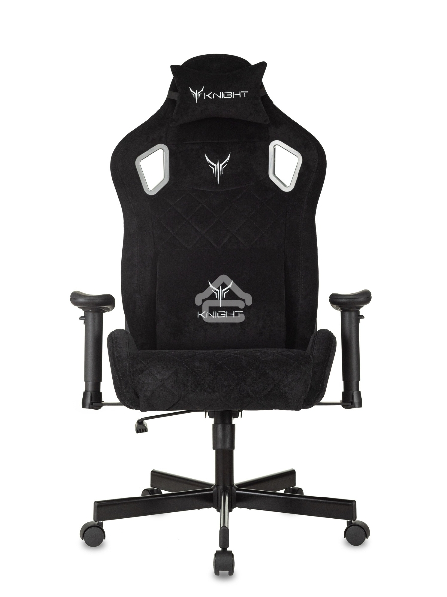 Кресло игровое Knight Outrider Light-20 черный с подголов. крестовина металл