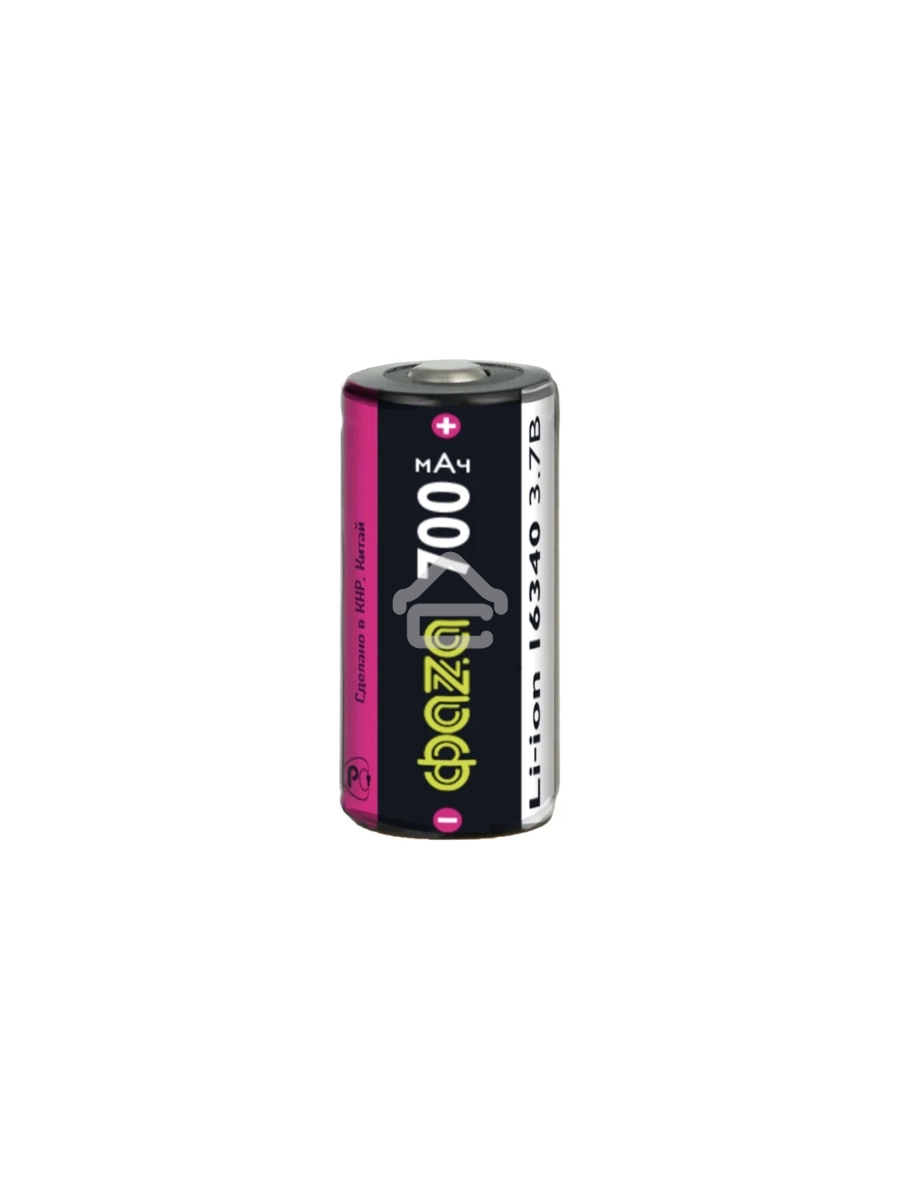 Аккумулятор 16340 3.7В Li-Ion 700мА.ч без платы защиты BL-1 ФАZА 5039087