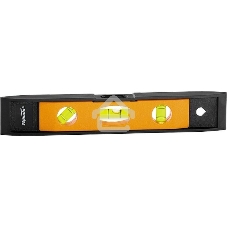 Уровень Sparta 225 мм, 3 глазка, магнитный, пластмассовый 