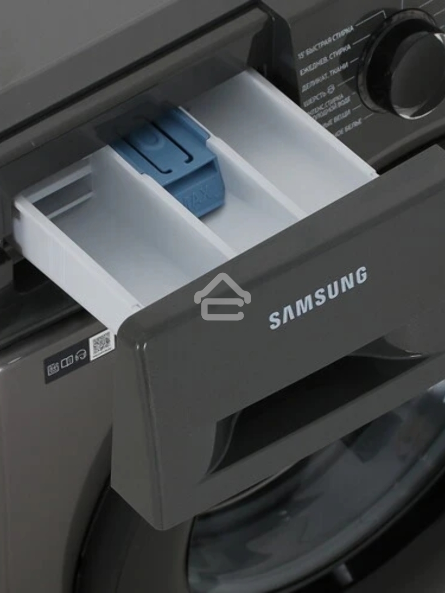 Стиральная машина Samsung WW90TA047AX/LD серый, загрузка фронтальная 9 кг, 1400 об/мин., класс: A+++