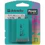 Батарейка алкалиновая Defender 6LR61-1BL (Крона) 9V, блистер, 1 шт., PowerPulse