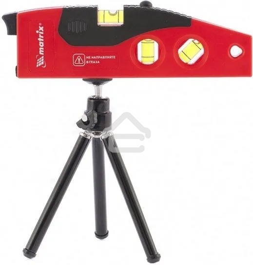 Уровень лазерный Matrix, 180 мм, 220 мм штатив, 4 глазка